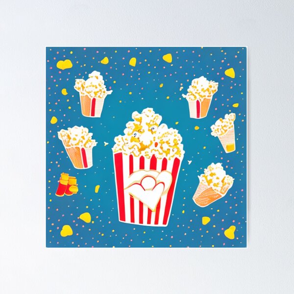 Popcorn Panic - Popcorn Power! - Popcorn Frenzy Poster RB1212 product Offical harlowandpopcorn Merch