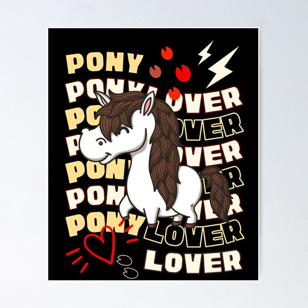 Harlow And Popcorn - Pony Lover Poster RB1212 product Offical harlowandpopcorn Merch