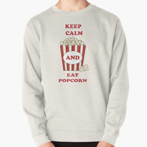 Keep Calm and Eat Popcorn | Fun design  Pullover Sweatshirt RB1212 product Offical harlowandpopcorn Merch