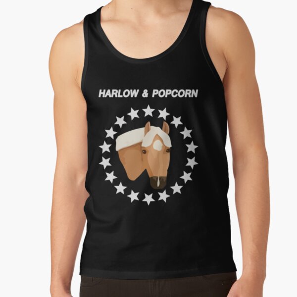 harlow and popcorn merch popcorn the pony Tank Top RB1212 product Offical harlowandpopcorn Merch