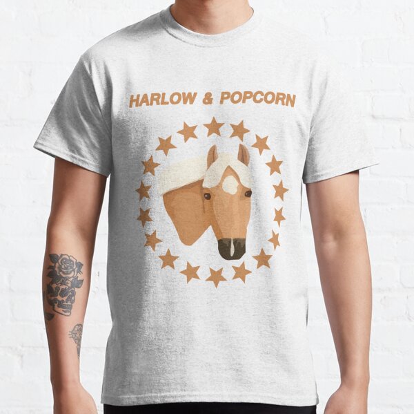 harlow and popcorn merch popcorn the pony Classic T-Shirt RB1212 product Offical harlowandpopcorn Merch