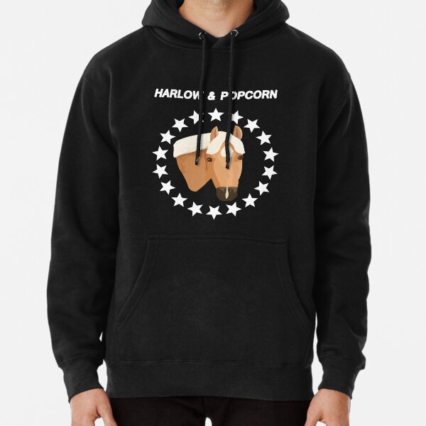 harlow and popcorn merch popcorn the pony Pullover Hoodie RB1212 product Offical harlowandpopcorn Merch