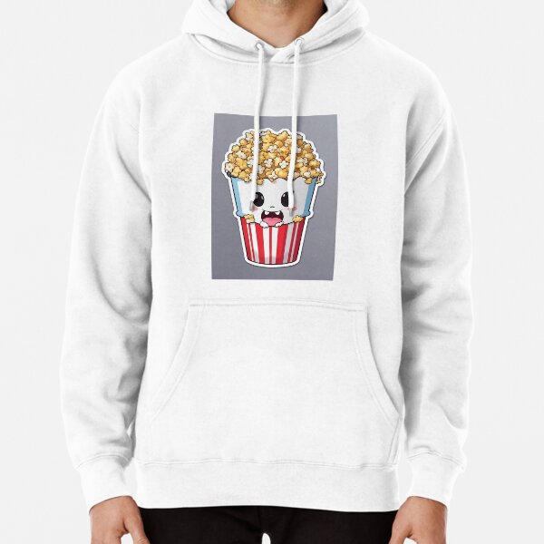Comics eating popcorn sticker  Pullover Hoodie RB1212 product Offical harlowandpopcorn Merch