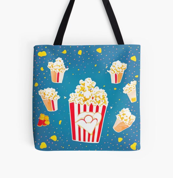 Popcorn Panic - Popcorn Power! - Popcorn Frenzy All Over Print Tote Bag RB1212 product Offical harlowandpopcorn Merch