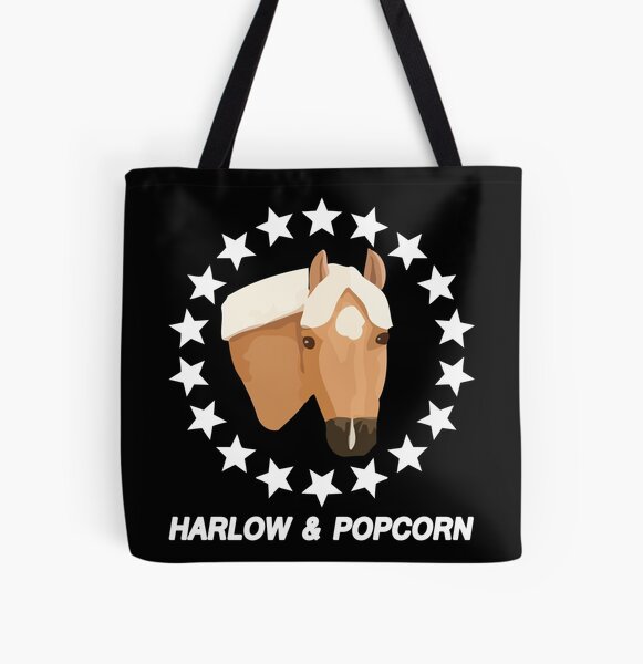 Harlow And Popcorn Merch Popcorn The Pony All Over Print Tote Bag RB1212 product Offical harlowandpopcorn Merch