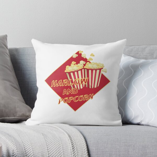 Harlow And Popcorn The Pony Stickers  Throw Pillow RB1212 product Offical harlowandpopcorn Merch