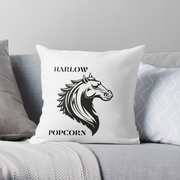 Harlow And Popcorn Merch Popcorn. The Pony Essential T-Shirt- EXCIMART  Throw Pillow RB1212 product Offical harlowandpopcorn Merch
