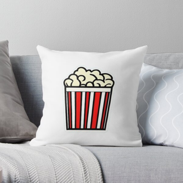 Popcorn Panic - Popcorn Party - Popcorn Frenzy Throw Pillow RB1212 product Offical harlowandpopcorn Merch