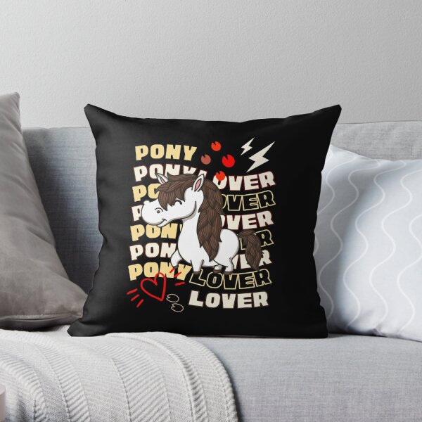 Harlow And Popcorn - Pony Lover Throw Pillow RB1212 product Offical harlowandpopcorn Merch
