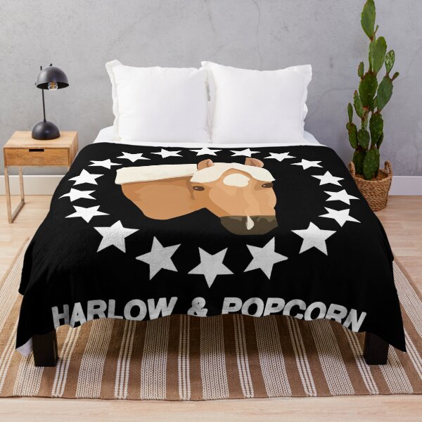 Harlow And Popcorn Merch Popcorn The Pony Throw Blanket RB1212 product Offical harlowandpopcorn Merch