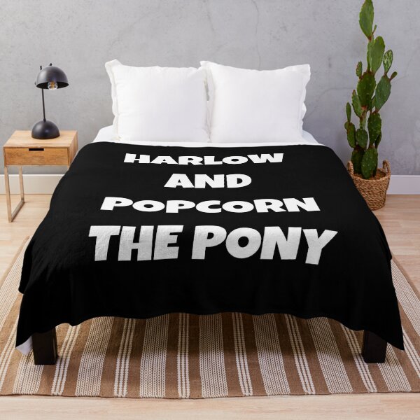Harlow And Popcorn The Pony Throw Blanket RB1212 product Offical harlowandpopcorn Merch
