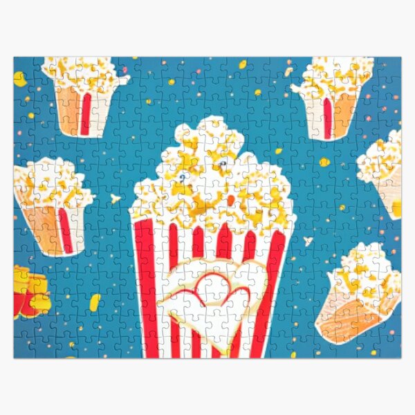 Popcorn Panic - Popcorn Power! - Popcorn Frenzy Jigsaw Puzzle RB1212 product Offical harlowandpopcorn Merch