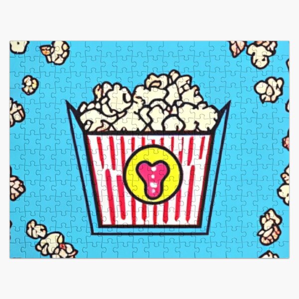 The Great Popcorn Adventure - Popcorn Frenzy Jigsaw Puzzle RB1212 product Offical harlowandpopcorn Merch