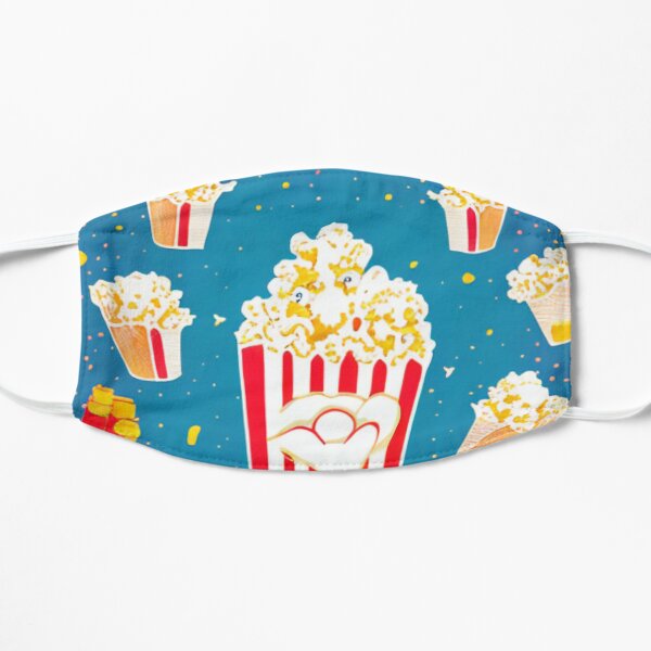 Popcorn Panic - Popcorn Power! - Popcorn Frenzy Flat Mask RB1212 product Offical harlowandpopcorn Merch