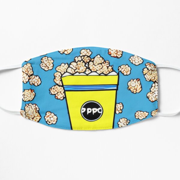 Popcorn Kingdom - Popcorn Panic - Popcorn Party Flat Mask RB1212 product Offical harlowandpopcorn Merch