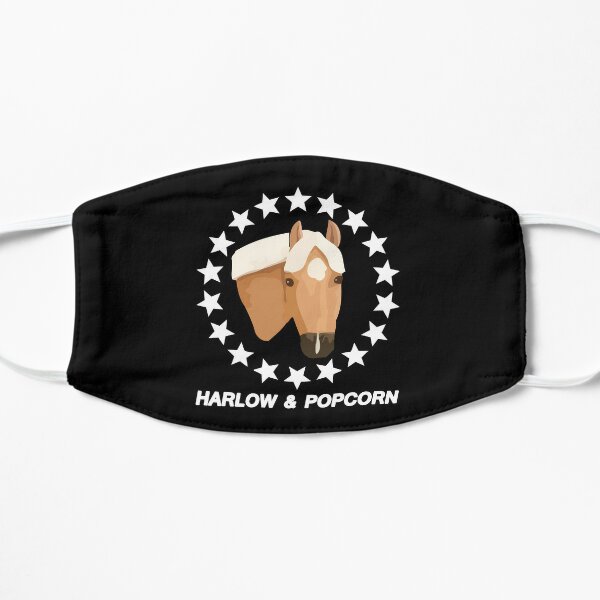 Harlow And Popcorn Merch Popcorn The Pony Flat Mask RB1212 product Offical harlowandpopcorn Merch